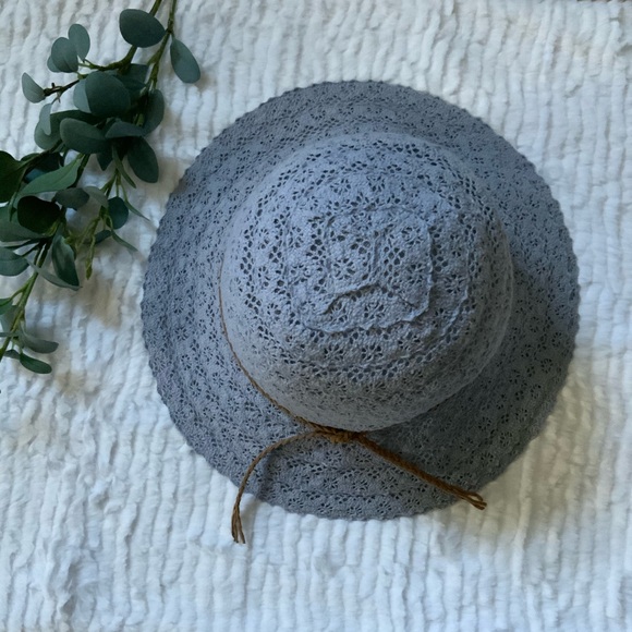 CC Exclusive Lace Like Blue Womens Sun Hat - Picture 9 of 9